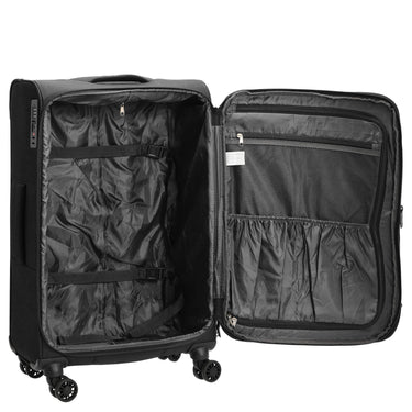 D&N Travel Line 9504 - 4-Rollen-Trolley M 67 cm erw. (black) - Ansicht 6