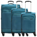 D&N Travel Line 9504 - Trolley-Set, 3tlg. (petrol)