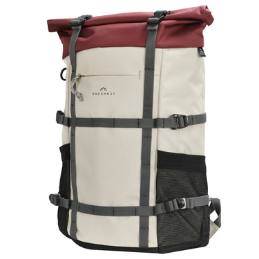 Doughnut Paratrooper Reborn - Rolltop Rucksack 14" 67 cm erw. (stone x wine) - Ansicht 2