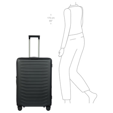 Porsche Design Roadster Hardcase - 4-Rollen-Trolley L 75 cm erw. (black matt) - Ansicht 8