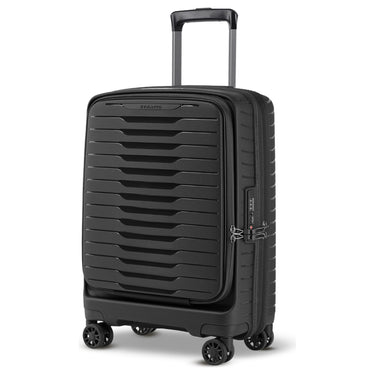 Stratic Novium ML - 4-Rollen-Kabinentrolley mit Vortasche 55 cm erw. (black) - Ansicht 3