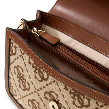 Guess Audrey Logo XBody Flap - Umhängetasche 24.5 cm (latte logo) - Ansicht 7