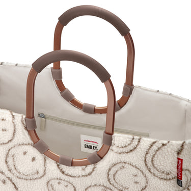 reisenthel shopping loopshopper L - Einkaufstasche mit Bügel 46 cm (smiley teddy chocolate) - Ansicht 3
