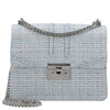 Seidenfelt Roros Tweed - Schultertasche 21 cm (sea blue tweed)