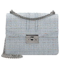 Seidenfelt Roros Tweed - Schultertasche 21 cm (sea blue tweed)