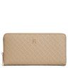 Tommy Hilfiger Icon Large Zip Mono - Geldbörse 12cc 19 cm (horseradish)