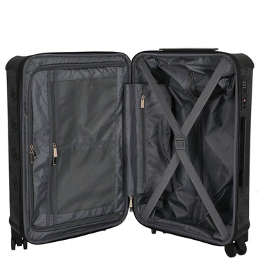 Guess Berta 22 IN - 4-Rollen-Trolley 64 cm erw. (coal logo) - Ansicht 6