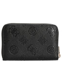 Guess Cresidia II SLG Med Zip Around - Geldbörse (black logo) - Markenkoffer
