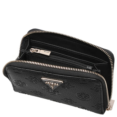 Guess Cresidia II SLG Med Zip Around - Geldbörse (black logo) - Markenkoffer