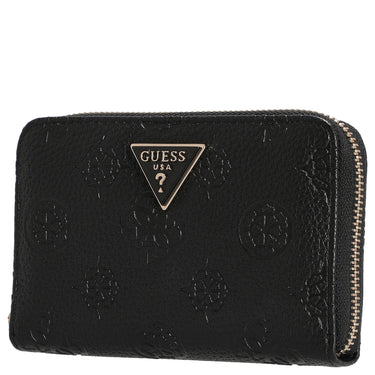 Guess Cresidia II SLG Med Zip Around - Geldbörse (black logo) - Markenkoffer