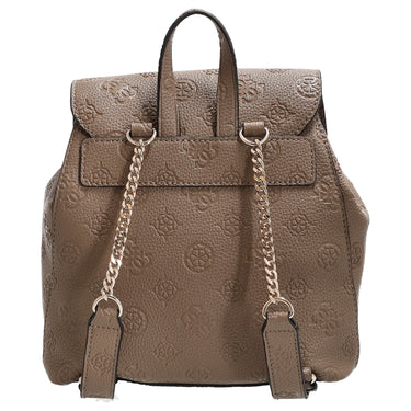 Guess Cresidia II SML - Rucksack (dark taupe logo) - Markenkoffer