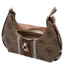 Guess Erenia Top Zip - Schultertasche (latte logo) - Markenkoffer