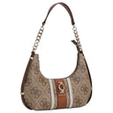 Guess Erenia Top Zip - Schultertasche (latte logo) - Markenkoffer