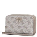Guess Laurel II SLG Medium Double Zip - Geldbörse (dark taupe logo) - Markenkoffer