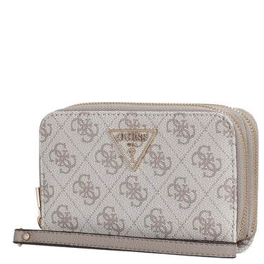 Guess Laurel II SLG Medium Double Zip - Geldbörse (dark taupe logo) - Markenkoffer