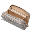 Guess Laurel II SLG Medium Double Zip - Geldbörse (dark taupe logo) - Markenkoffer
