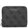 Guess Laurel II SLG Small Zip Around - Geldbörse 3cc 11 cm (coal logo)