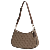 Guess Noelle II Top Zip - Schultertasche 28 cm (latte logo/brown) - Ansicht 2