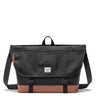 Herschel Cove Messenger - Umhängetasche 16" 50 cm (black/saddle brown)