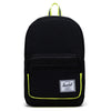 Herschel Pop Quiz 22 - Backpack 43 cm (black enzyme ripstop/black /safety yellow)