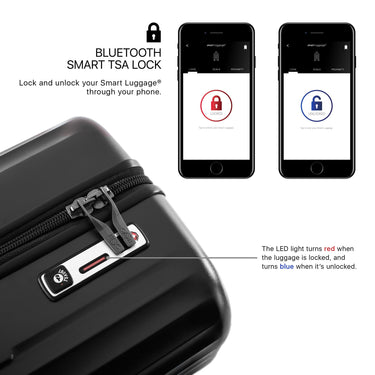 Heys SmartLuggage - 4-Rollen Trolley M (burgundy) - Ansicht 9