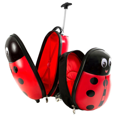Heys Travel Tots - 2 - Rollen - Kindertrolley Rucksack Set 2tlg. 46 cm (Marienkäfer) - Markenkoffer