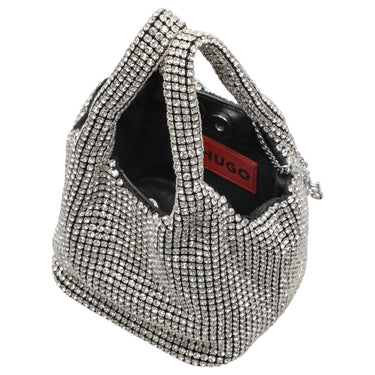 HUGO Women's Liora - Henkeltasche 14 cm (silver) - Ansicht 6