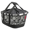 KLICKfix reisenthel Bikebasket GT 21 - Gepäckträgerkorb (Racktime) (fleur black)