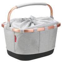 KLICKfix reisenthel Carrybag GT 24 - Gepäckträgerkorb (UniKlip 2) (twist sky rose)