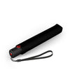 Knirps U.200 Ultra Light Duomatic - Pocket Umbrella (black with rose coating)