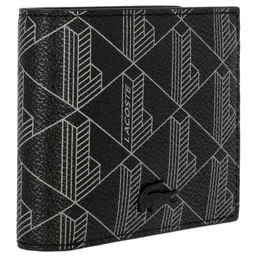 Lacoste Signature - Mens's Geldbörse 6cc 11 cm (allover monogram noir gris) - Ansicht 2