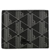 Lacoste Signature - Men's Wallet 6cc 11 cm (allover monogram black gray)