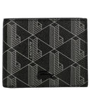 Lacoste Signature - Mens's Geldbörse 6cc 11 cm (allover monogram noir gris)
