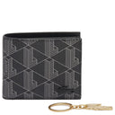 Lacoste The Blend Geschenkset - Geldbörse 3cc und Schlüsselring (monogram noir gris)