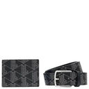 Lacoste The Blend Geschenkset - Kreditkartenetui und Gürtel (palm green, 105 cm)