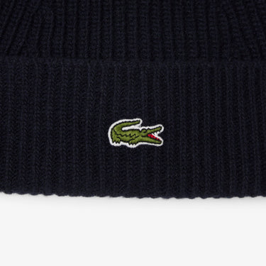 Lacoste Unisex Beanie - Mütze aus gerippter Wolle (navy blue) - Ansicht 2