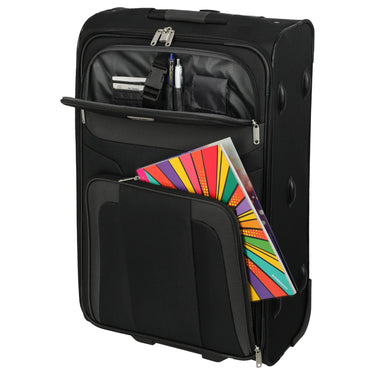 paklite Orlando - 2-Rollen-Trolley M 63 cm (schwarz) - Ansicht 7