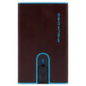 Piquadro Blue Square - Kreditkartenetui 11cc 10 cm RFID (mahogany) - Markenkoffer