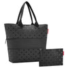 reisenthel shopper e1 - Geschenkset 2 tlg. (glossy dots black)