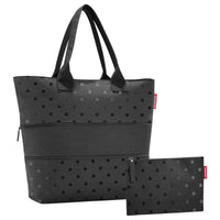 reisenthel shopper e1 - Geschenkset 2 tlg. (glossy dots black)