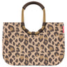 reisenthel shopping loopshopper L - Einkaufstasche mit Bügel 46 cm (frame leo macchiato)