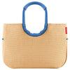 reisenthel shopping loopshopper L - Sac de courses avec anse 46 cm (frame raffia blue)