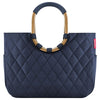 reisenthel shopping loopshopper L - Shopping Bag with Handle 46 cm (frame rhombus midnight gold)