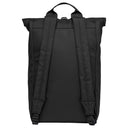 Sandqvist Icon Rolltop - Rucksack L 16" 65 cm erw. (black/ black with black leather) - Ansicht 3