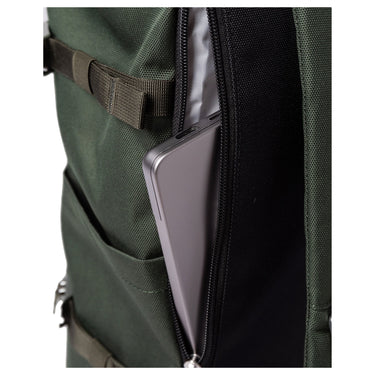 Sandqvist Icon Rolltop - Rucksack L 16" 65 cm erw. (dawn Green with dark brown leather) - Ansicht 4