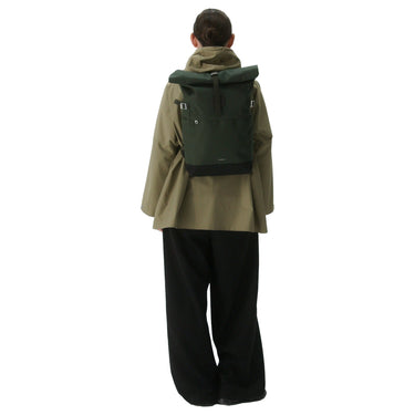 Sandqvist Icon Rolltop - Rucksack M 14" 60 cm (dawn green with dark brown leather) - Ansicht 7