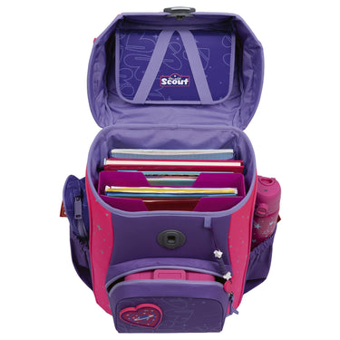 Scout Neo Exklusiv Superflash Extreme - Schulranzen Set 4tlg. (Heartbeat) - Ansicht 6
