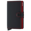 Secrid Matte Miniwallet - Geldbörse RFID 6.5 cm (black-red)