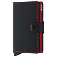 Secrid Matte Miniwallet - Geldbörse RFID 6.5 cm (black-red)