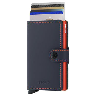 Secrid Matte Miniwallet - Geldbörse RFID 6.5 cm (night blue-orange) - Ansicht 2
